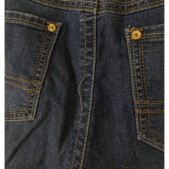 Melissa McCarthy Seven7 Womens 18W Bootcut Jeans Dark Wash Blue Stretch - Picture 5 of 10